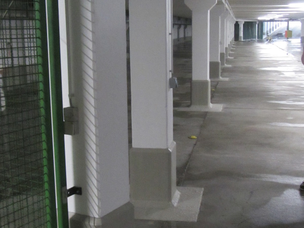 Kandinskystraße, München, Tiefgarage, nach Sanierung Kandinskystraße, München, Tiefgarage, nach Sanierung